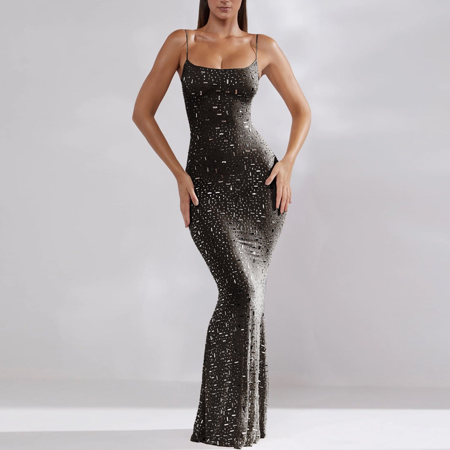 Luxus Glitzerkleid