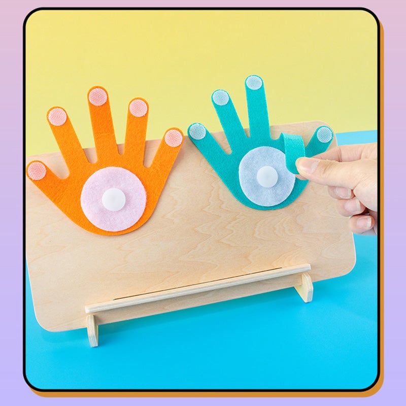 1 Set Fingerzählen Mathematik Montessori-Spielzeug