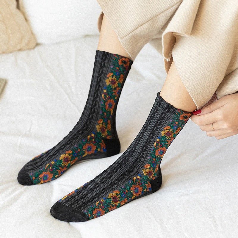 FloraFarben™  Flower-Power Socken  | 1+2 GRATIS