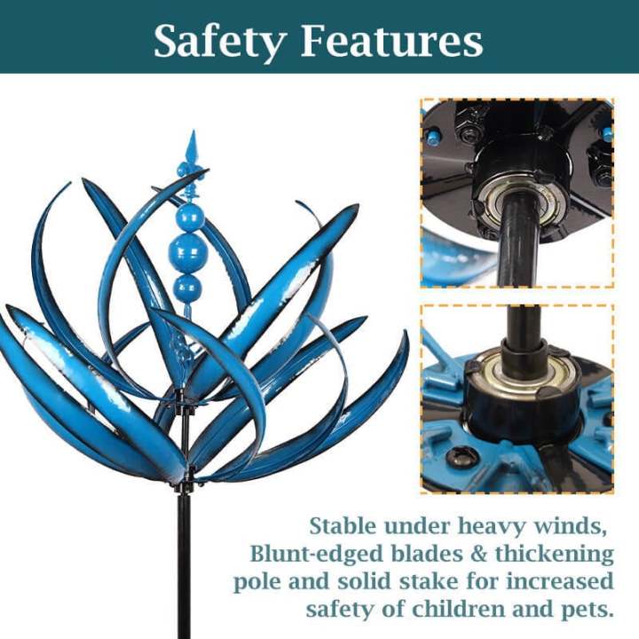 WindGarten Pro - Robust und dreht sich mühelos bei sanftem Wind | 50% RABATT