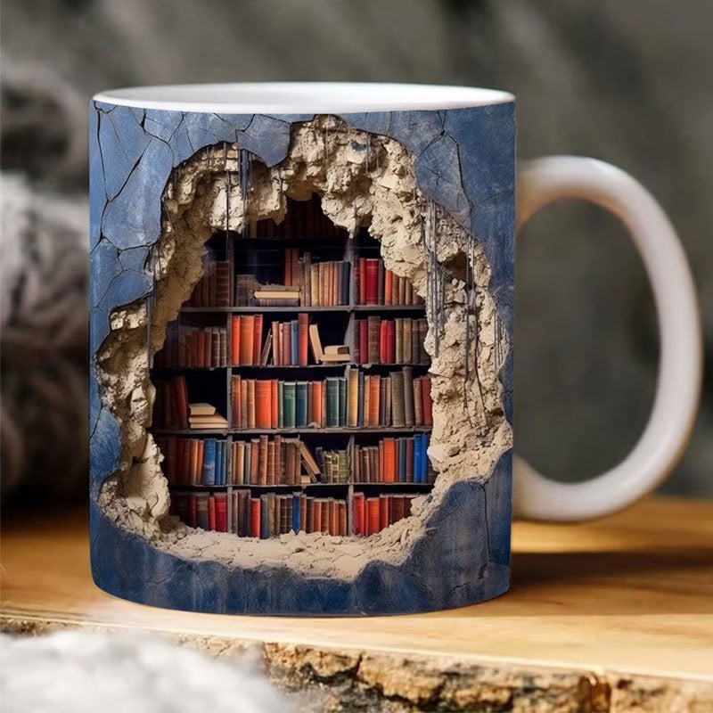 Mocky™ 3D-Bücherregal-Tasse | 50% RABATT