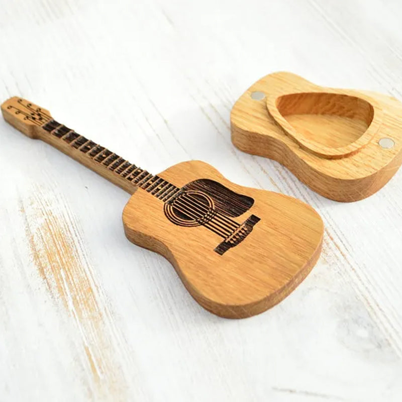 GuitarKeeper - Plektrum für Akustikgitarren aus Holz | 50% RABATT