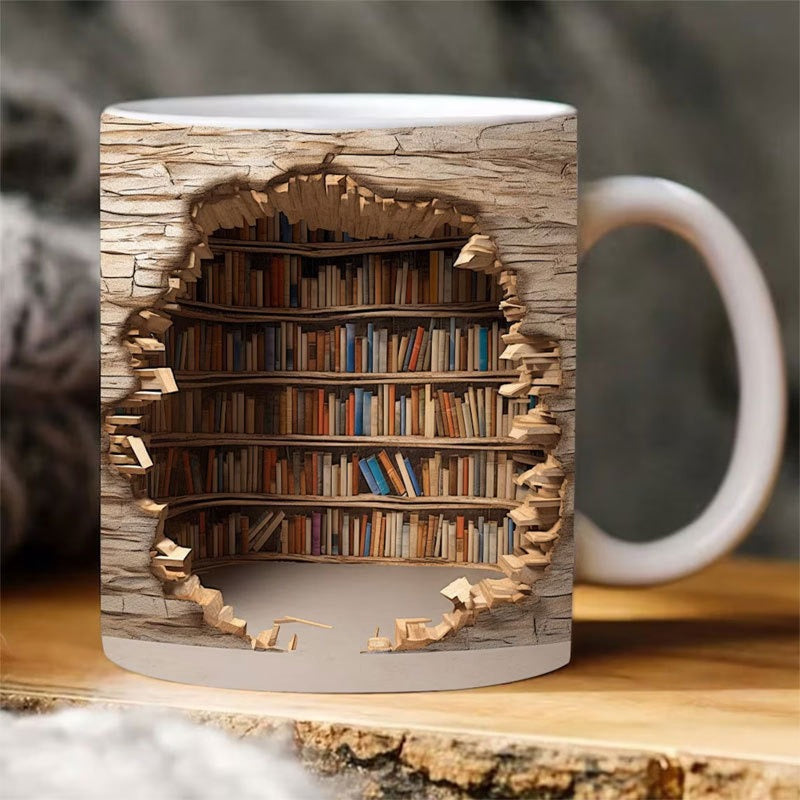 Mocky™ 3D-Bücherregal-Tasse | 50% RABATT