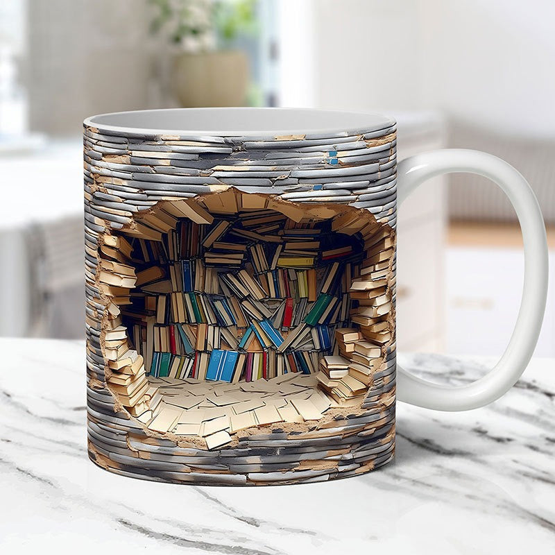 Mocky™ 3D-Bücherregal-Tasse | 50% RABATT