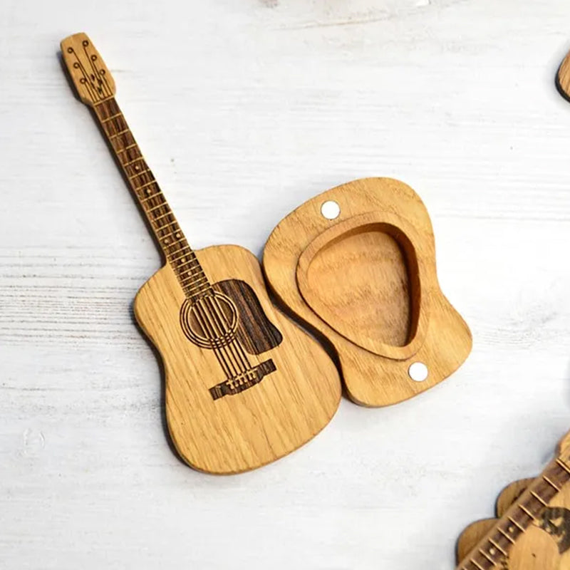 GuitarKeeper - Plektrum für Akustikgitarren aus Holz | 50% RABATT