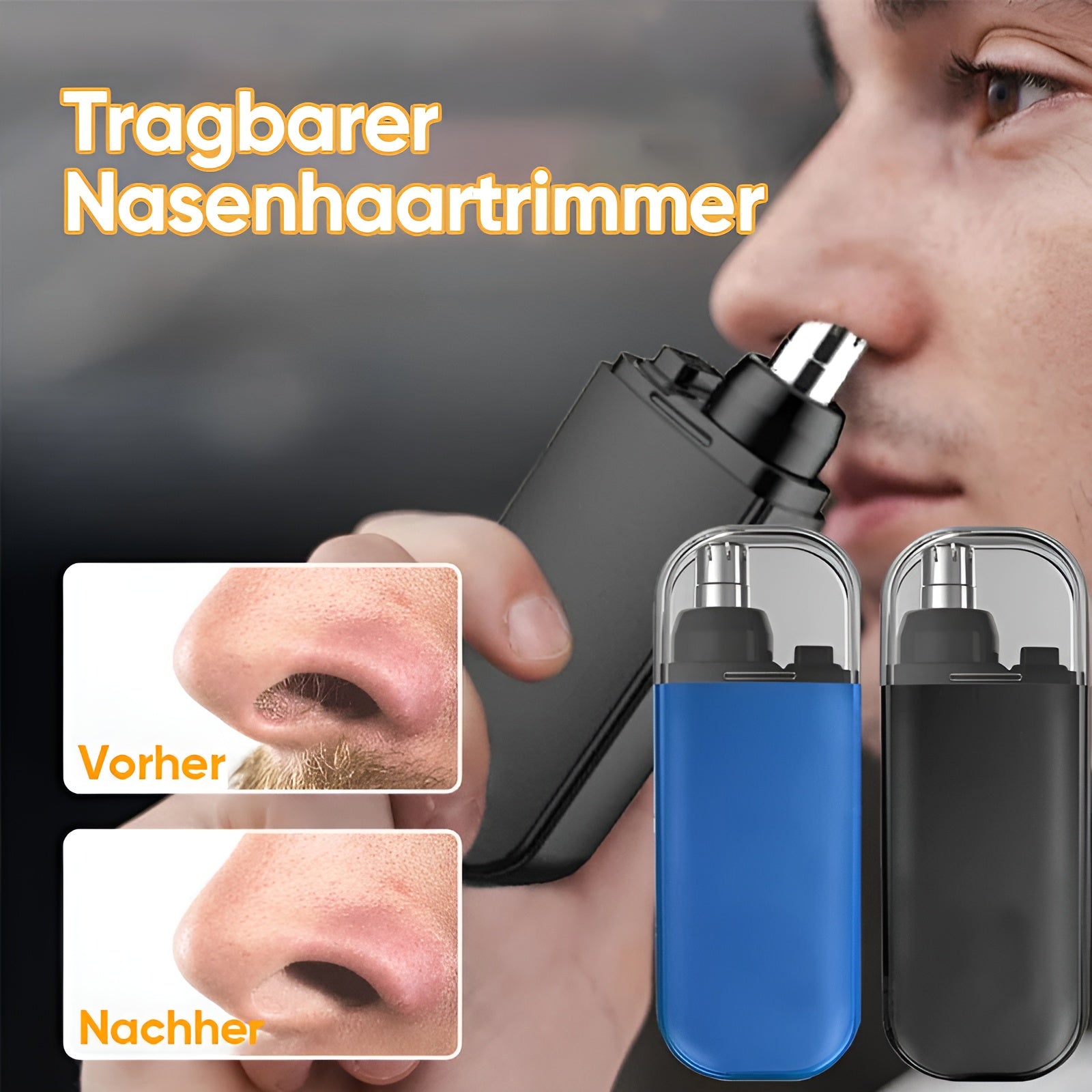 TrimEasy - Tragbarer Nasenhaartrimmer | 50% RABATT