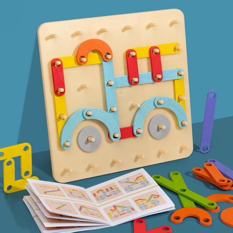 Montessori-Holzpuzzle-Brettset