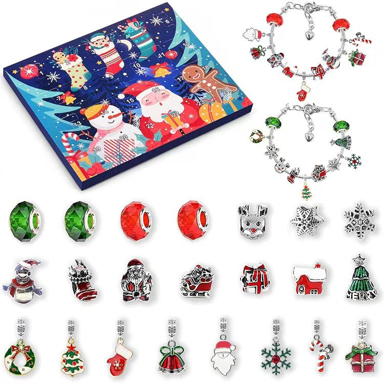 CharmWunder - DIY 24 Tage Weihnachts-Countdown-Kalender Armbänder Set | 50% RABATT