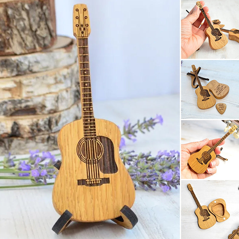 GuitarKeeper - Plektrum für Akustikgitarren aus Holz | 50% RABATT