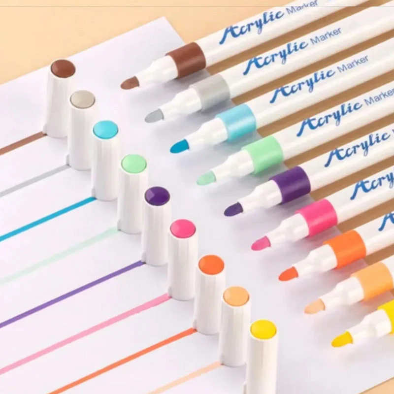 Komplettes Acrylmarker-Set mit 24 Farben