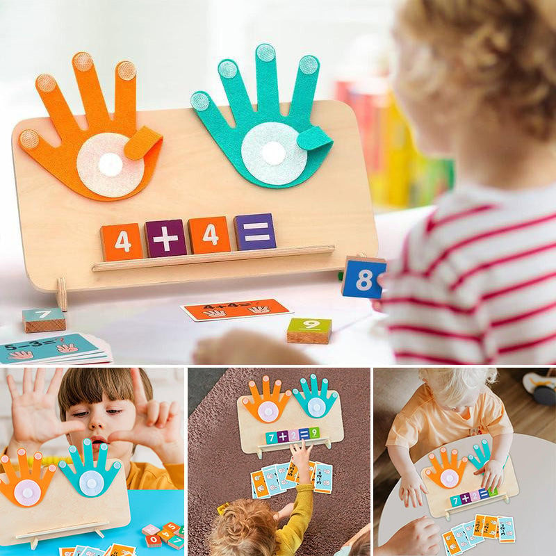 1 Set Fingerzählen Mathematik Montessori-Spielzeug