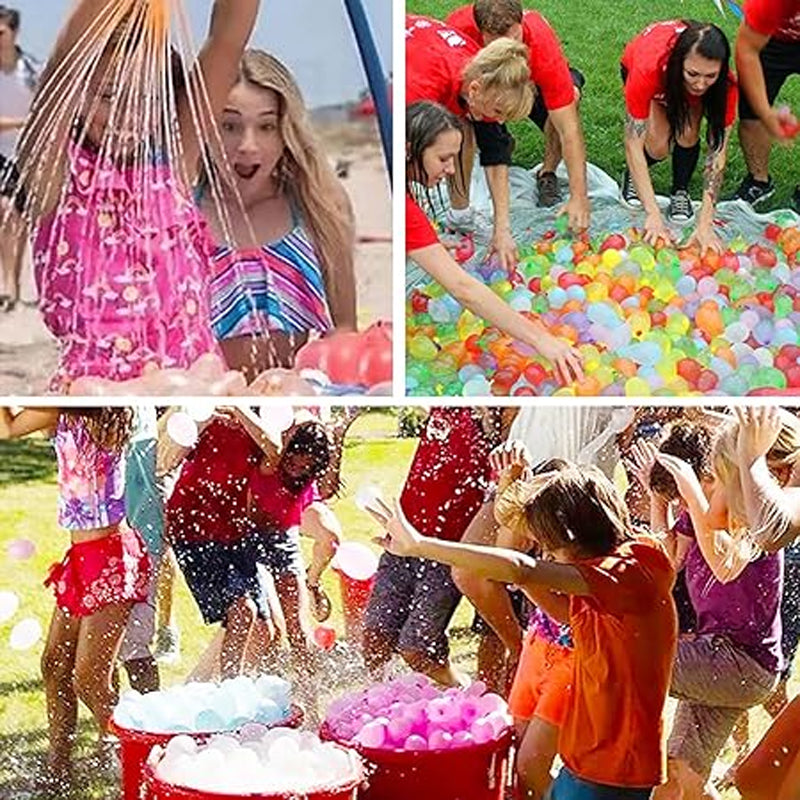 Mehrere schnell befüllbare, selbstdichtende Wasserballons