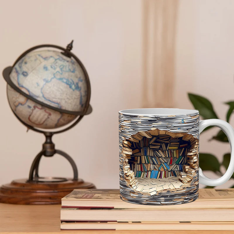 Mocky™ 3D-Bücherregal-Tasse | 50% RABATT