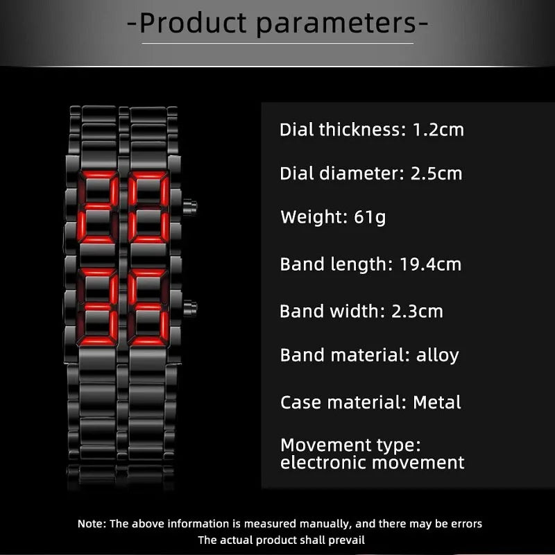 Digitale Lava-Armbanduhr für Männer