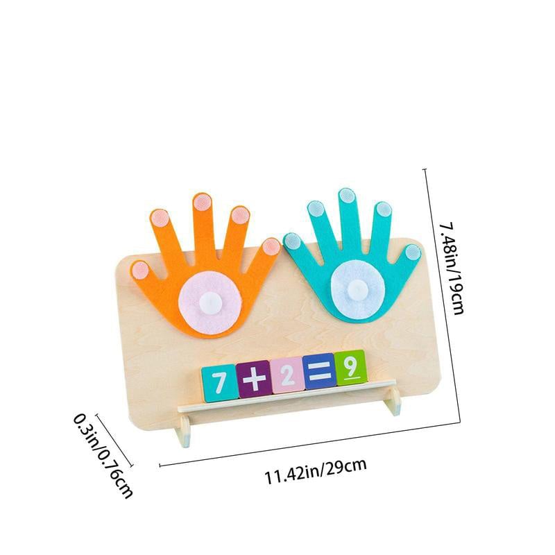 1 Set Fingerzählen Mathematik Montessori-Spielzeug