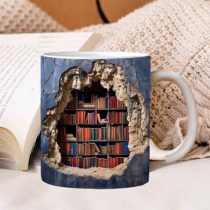 Mocky™ 3D-Bücherregal-Tasse | 50% RABATT