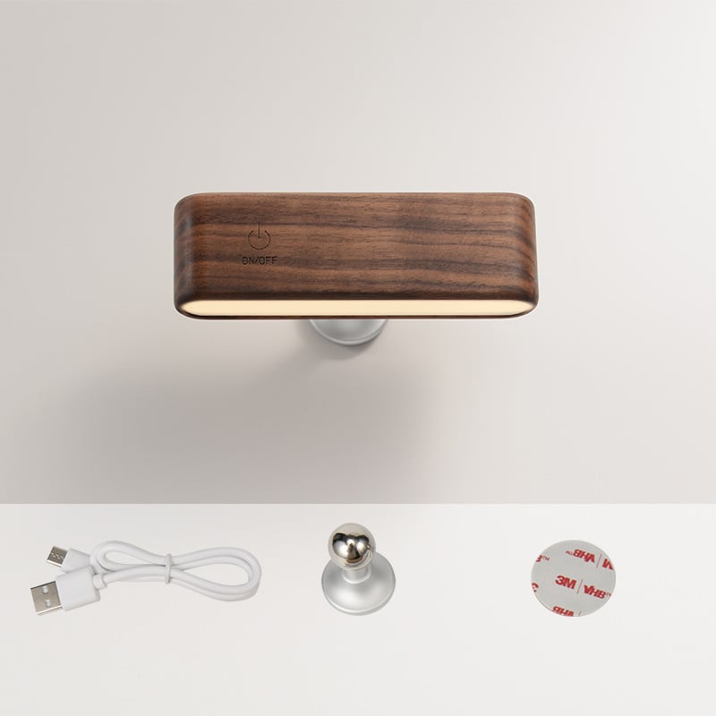 LuminoWood - 360° Rotierende magnetische Lampe