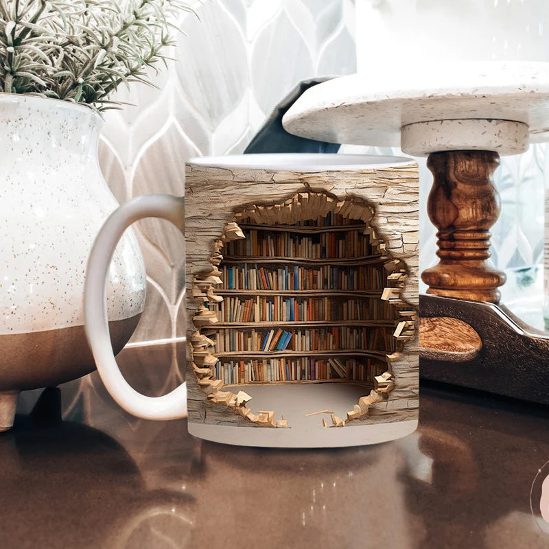 Mocky™ 3D-Bücherregal-Tasse | 50% RABATT