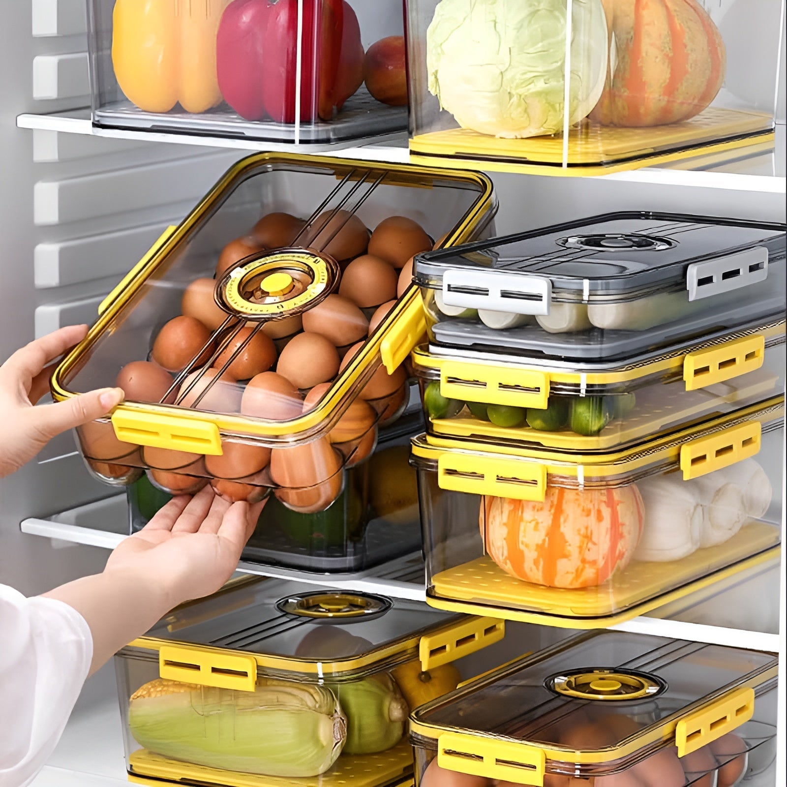 FridgeMaster™ - Ordnung im Kühlschrank behalten und Lebensmittel frisch halten | 50% RABATT