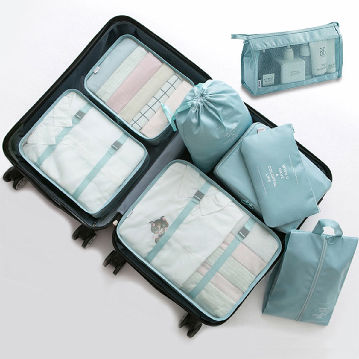 Backy™ -  8er-Set Reisetaschen-Organizer