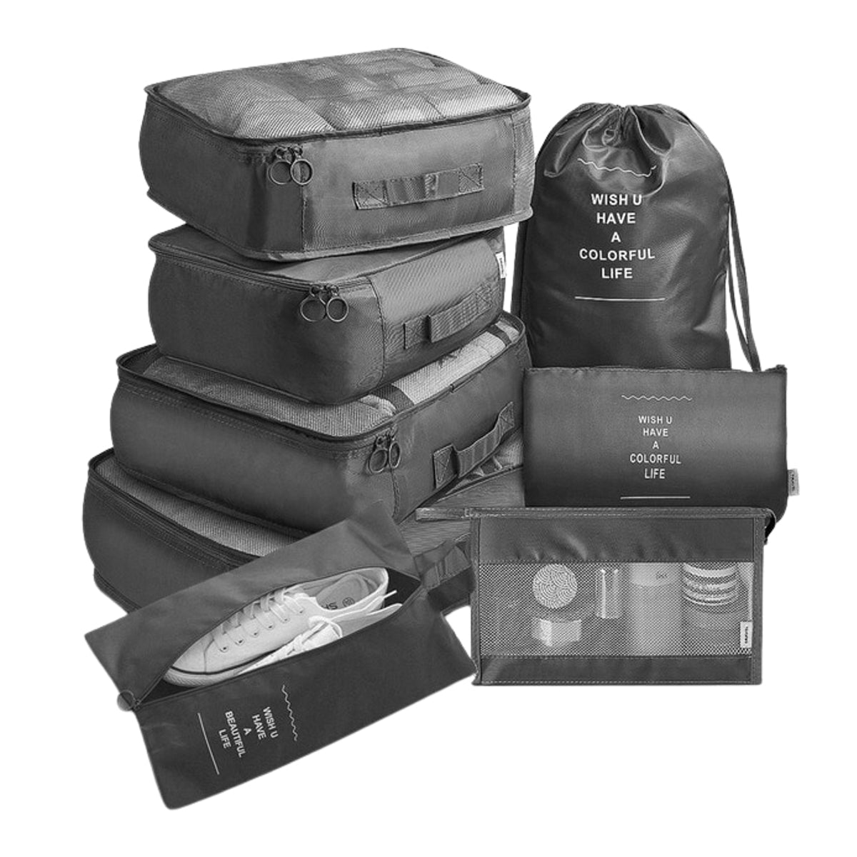 Backy™ -  8er-Set Reisetaschen-Organizer