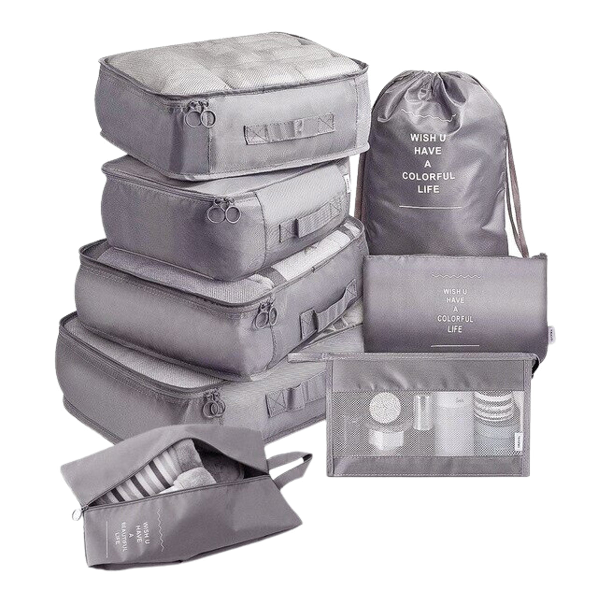 Backy™ -  8er-Set Reisetaschen-Organizer