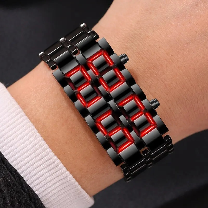 Digitale Lava-Armbanduhr für Männer