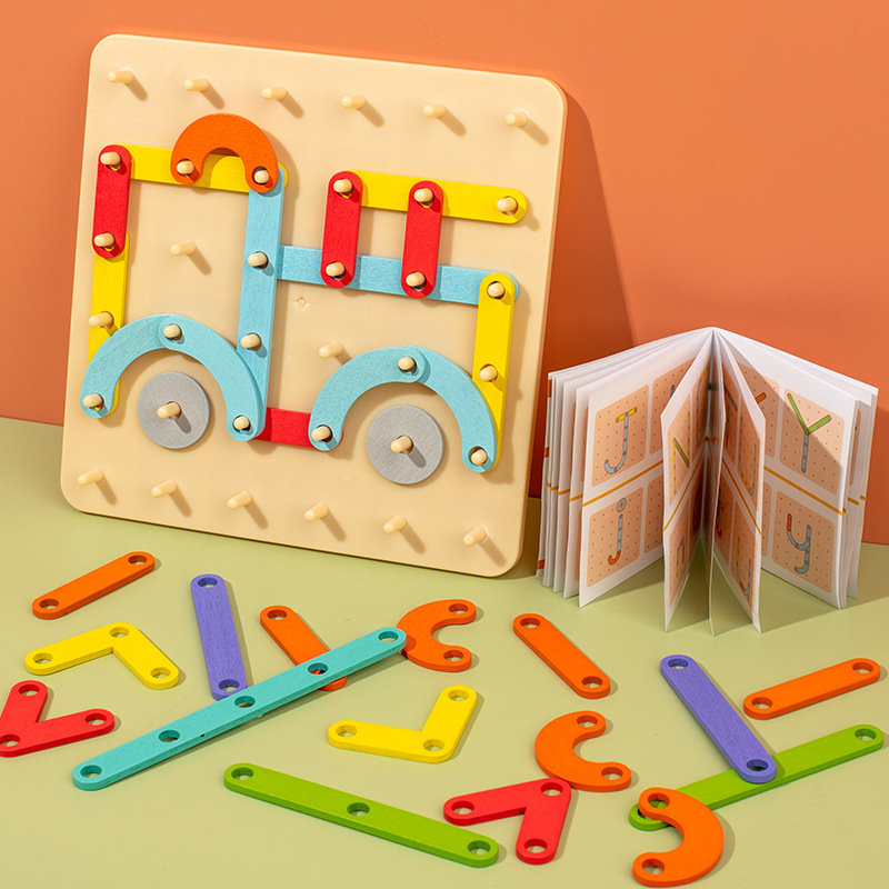 Montessori-Holzpuzzle-Brettset