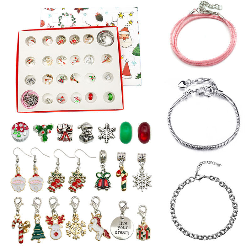 CharmWunder - DIY 24 Tage Weihnachts-Countdown-Kalender Armbänder Set | 50% RABATT