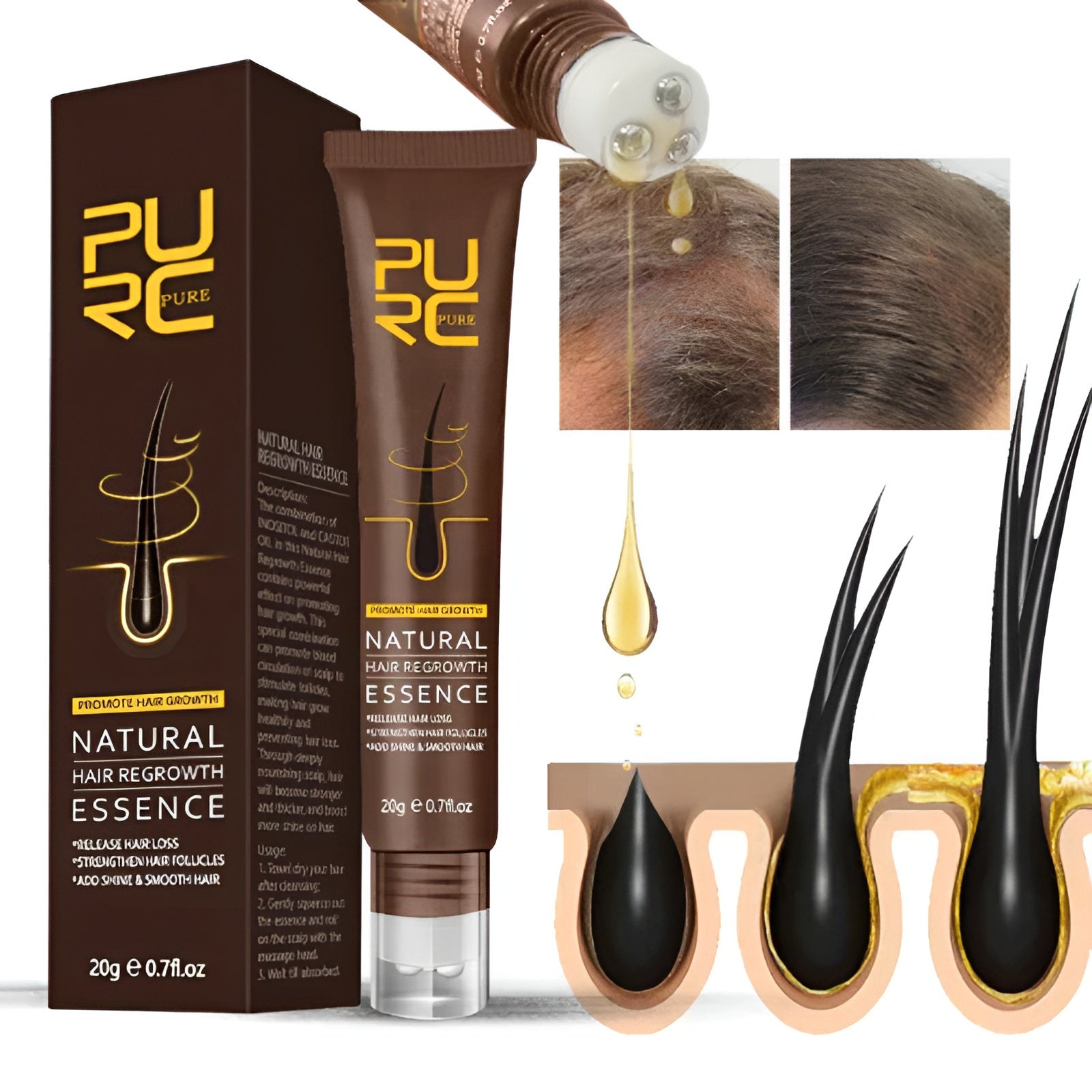 HairVive - 20 ML - Natürliches Haarwuchsöl | 1+1 GRATIS