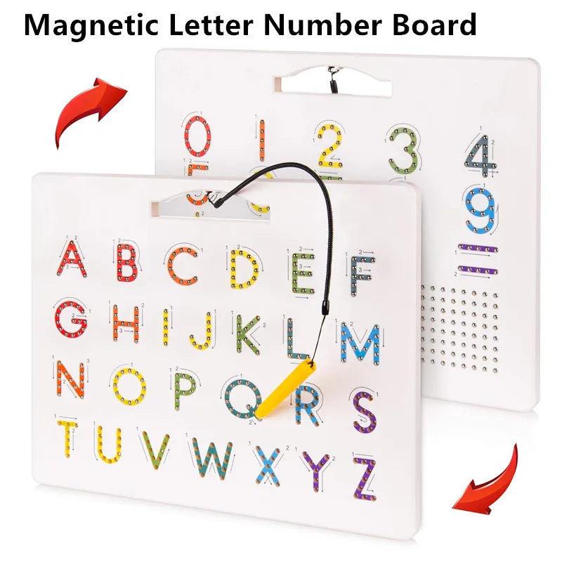 MagniLearn - Magnetische Buchstaben- und Zahlentafel | 50% RABATT