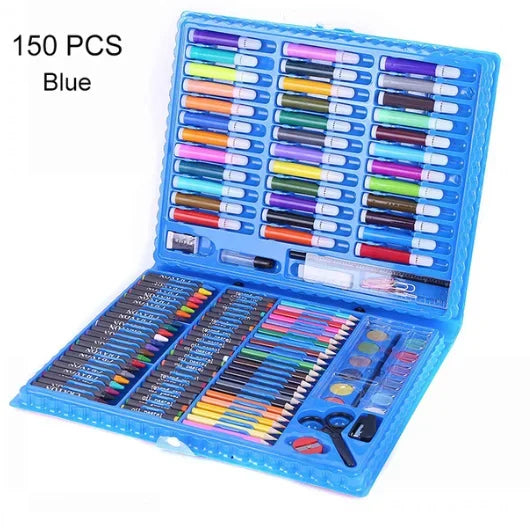 42-208PCS Kinder Kunst Malerei Set Spielzeug Malerei Aquarell Zeichnung Board Tools Aquarell Bleistift Kreide Kinder Lernspielzeug