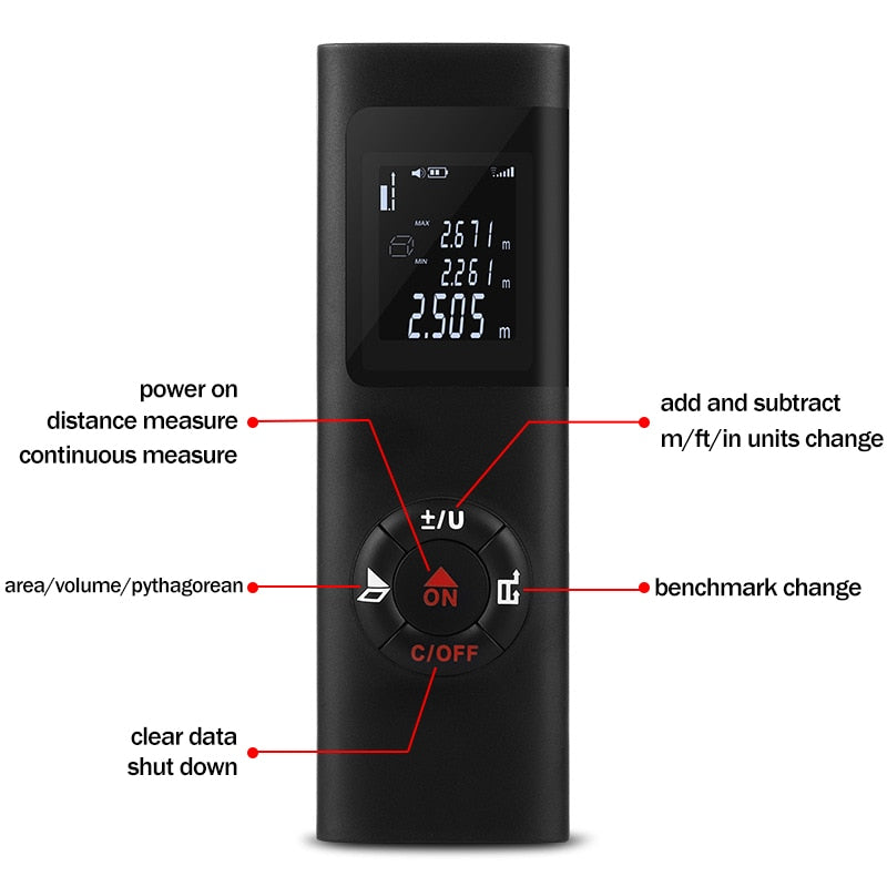 Vucux® Mini-Laser-Distanzmesser - Präzision in Ihrer Handfläche! | 50% RABATT