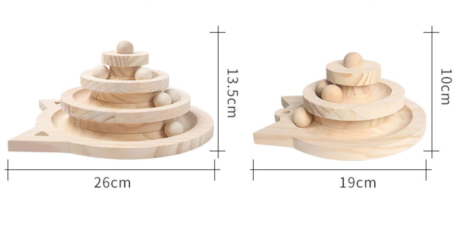 Spendora™ Holzkugel & Laufbahn Katzenspiel | 50% RABATT