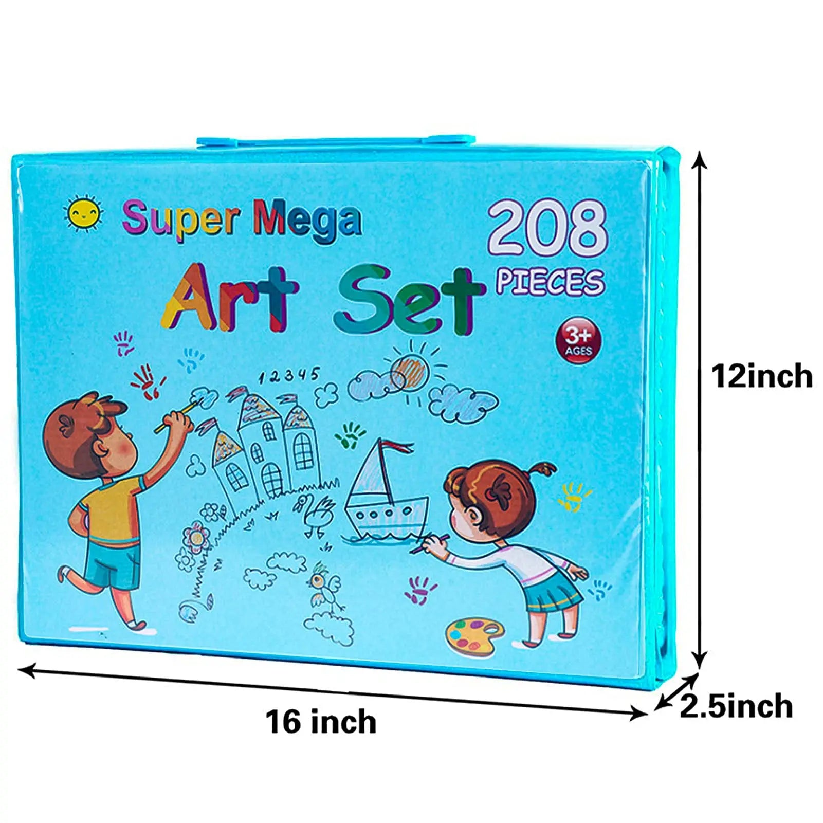 42-208PCS Kinder Kunst Malerei Set Spielzeug Malerei Aquarell Zeichnung Board Tools Aquarell Bleistift Kreide Kinder Lernspielzeug