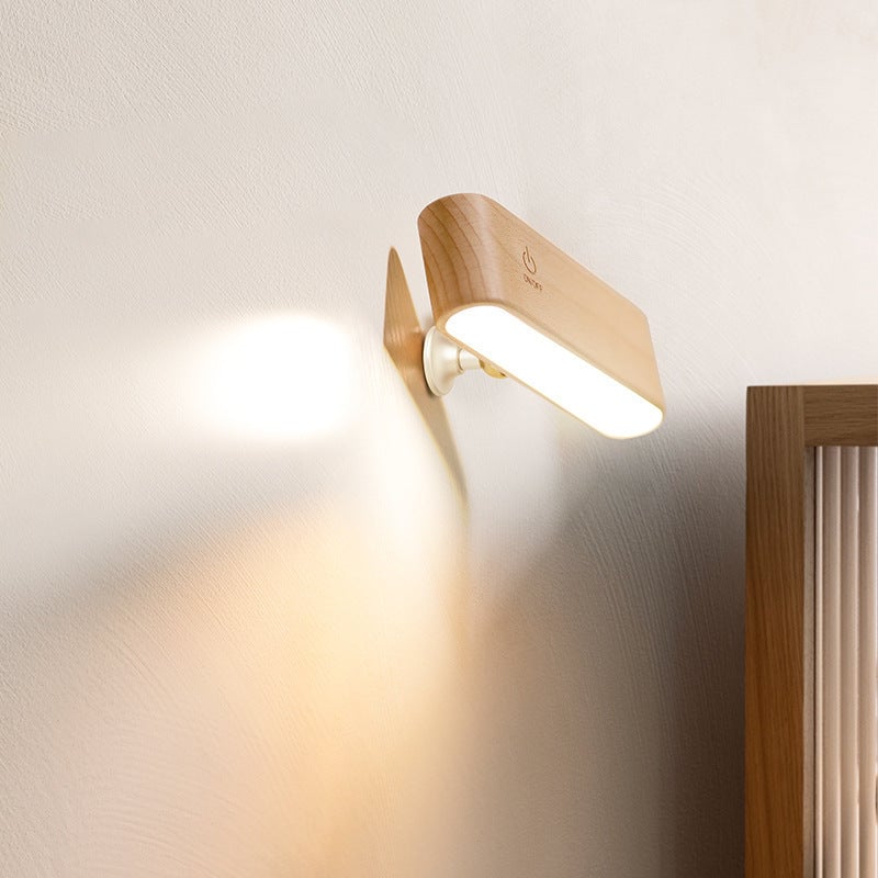 LuminoWood - 360° Rotierende magnetische Lampe