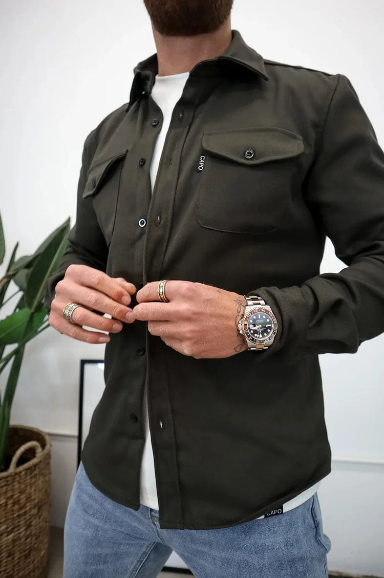 Markus™ Hemdjacke mit Knopfleiste | 50% RABATT