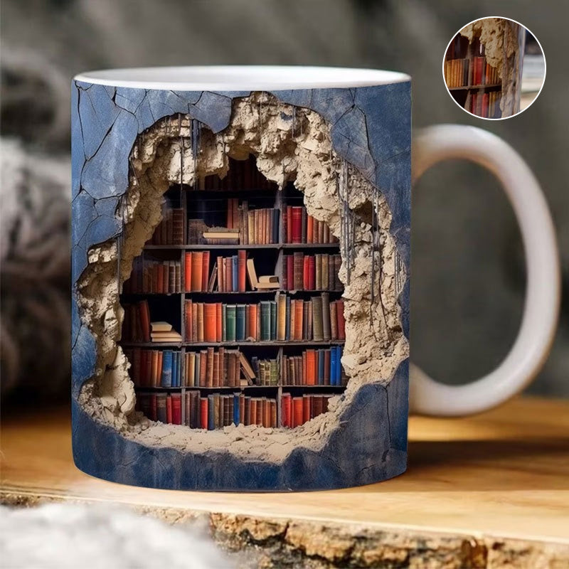 Mocky™ 3D-Bücherregal-Tasse | 50% RABATT