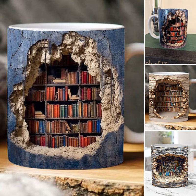 Mocky™ 3D-Bücherregal-Tasse | 50% RABATT