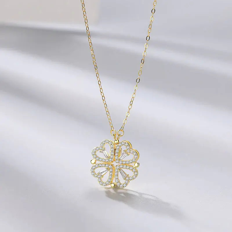 Clover Necklace | Magnetischer Anhänger - Clover 4 Love