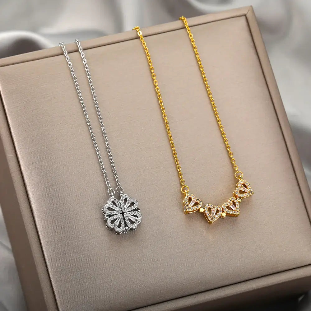 Clover Necklace | Magnetischer Anhänger - Clover 4 Love