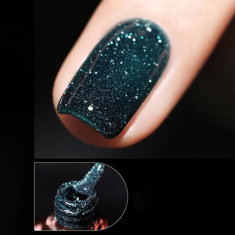 🔥Glitter-Nagellack mit hoher Dichte🌿 Sanfte Formel