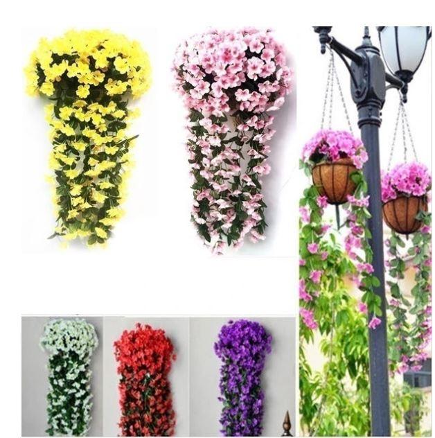 VividWall™ - Künstlicher Hängender Orchideenstrauß